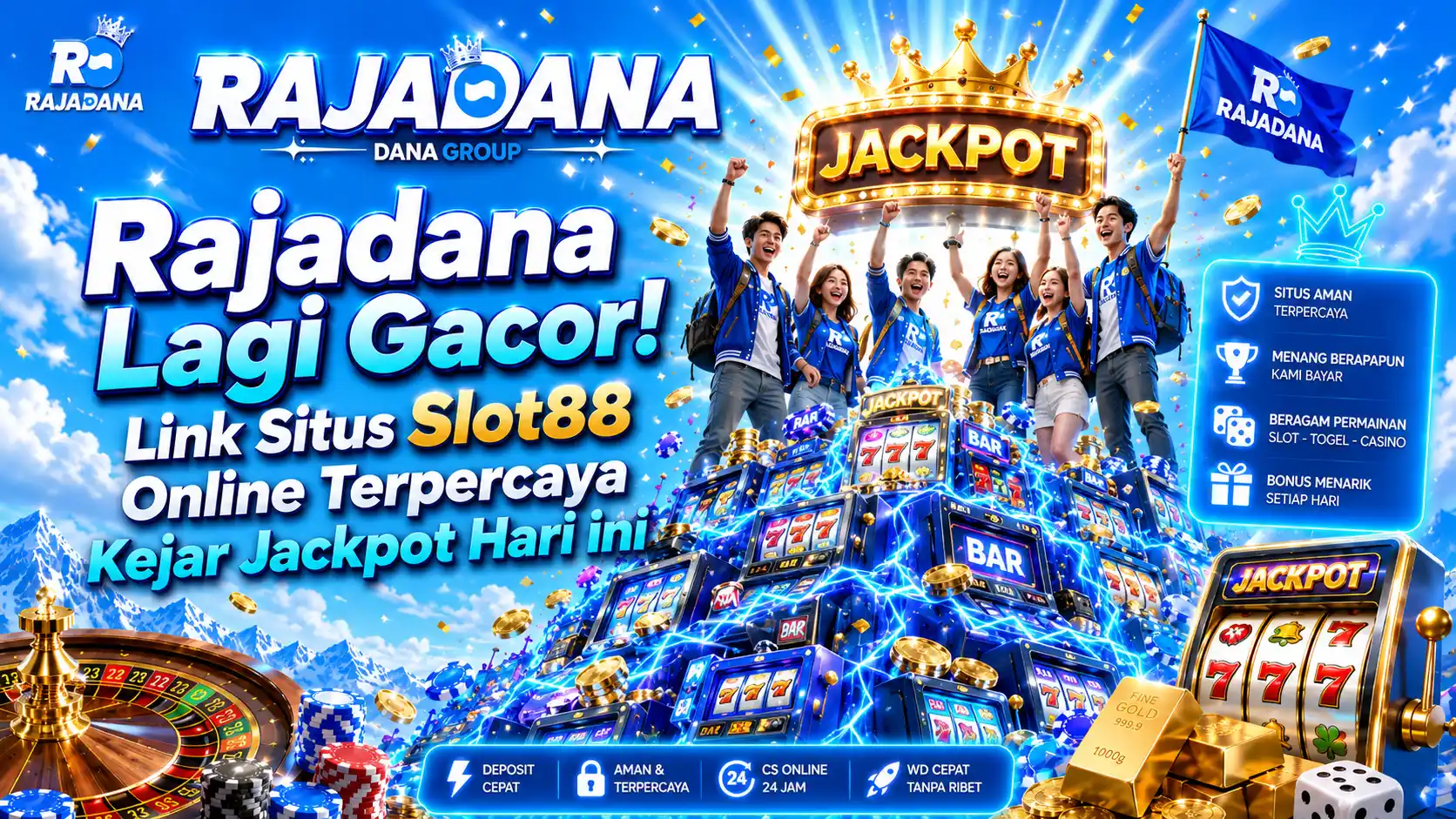 Rajadana Slot Dana Gacor — Daftar dan Main Slot Online Resmi